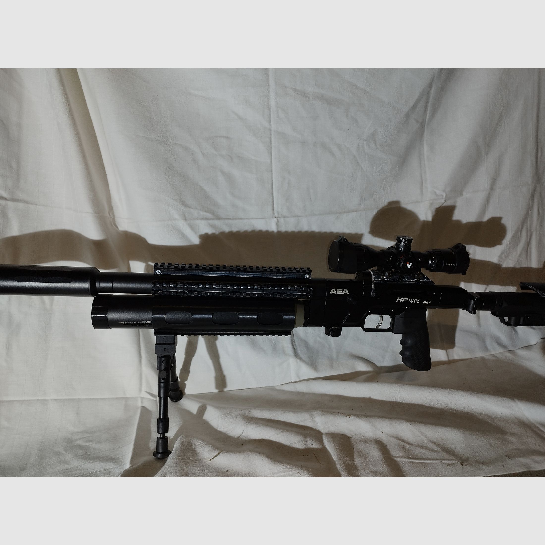 AEA HP Max MK2 Zubehör Laufmantel Barrel Bottle Clamp Schaftkappe Kartenhalter
