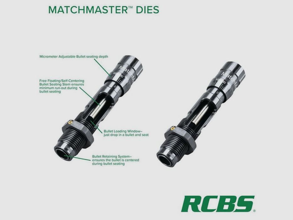 RCBS Dies de mise en place RCBS 300 AAC BLACKOUT MATCHMASTER Die de mise en place de balle, image 4 sur 6