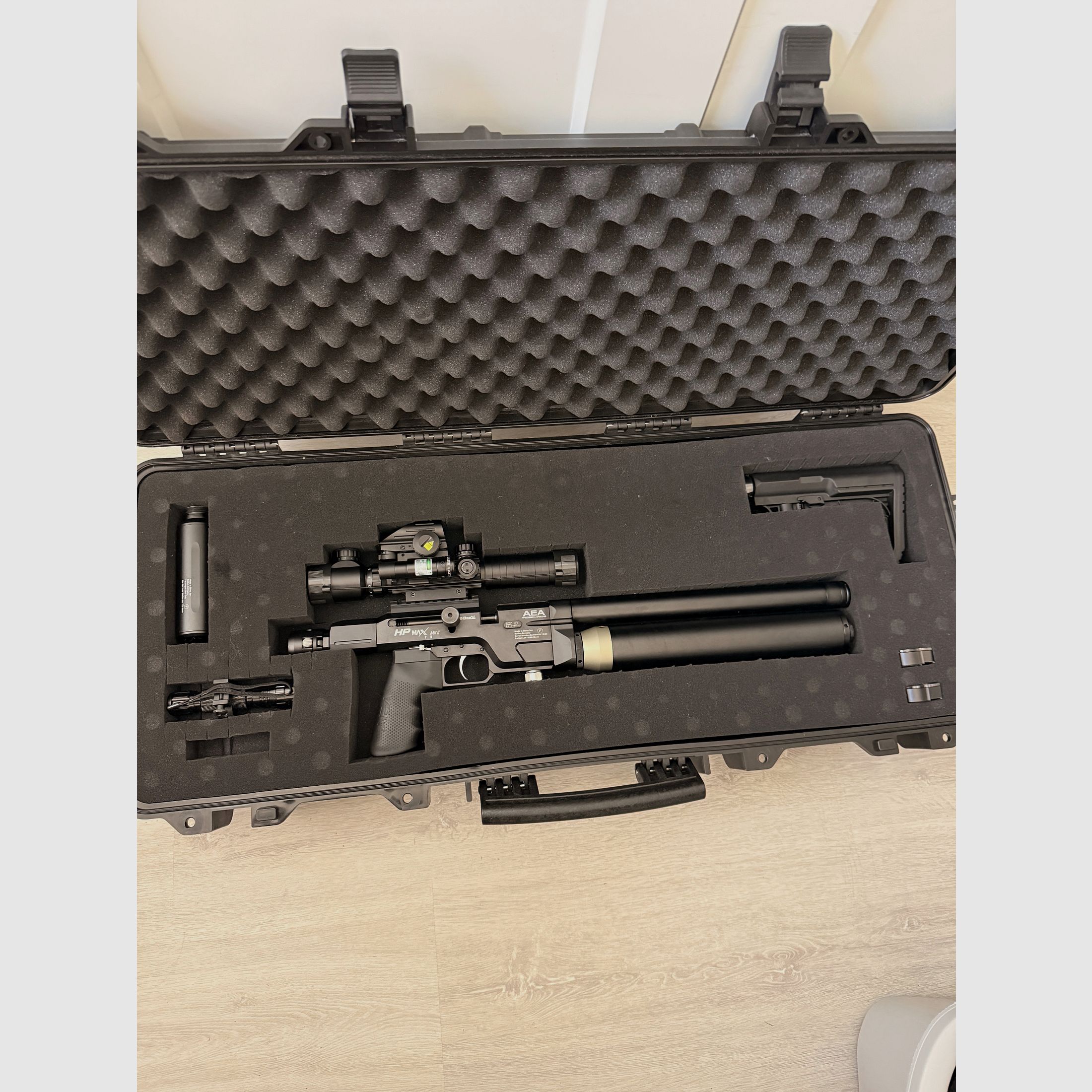 AEA HP Max MK2 .35 (9 mm) | Ostatnia generacja | Zestaw kompletny | Celownik 5-w-1 | Walizka i akcesoria