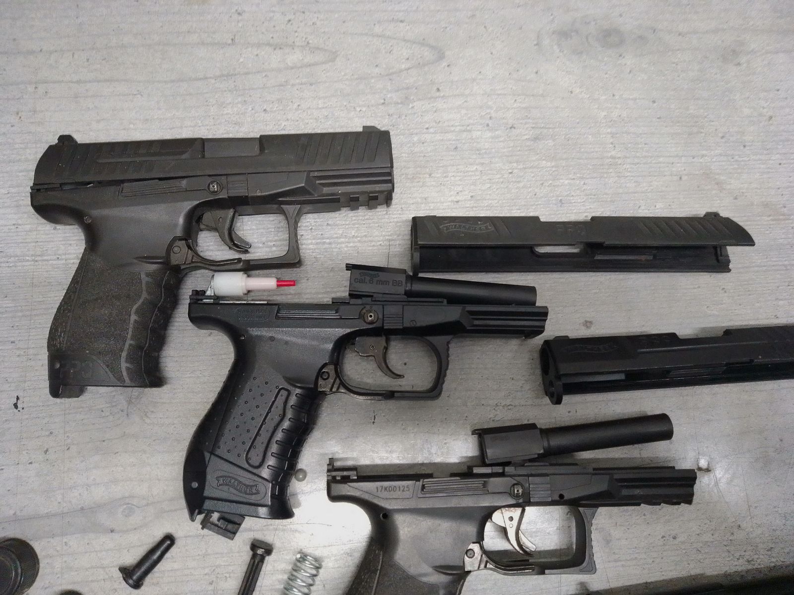 Softair, pistolet, sprężynowy, 0,5 dżula