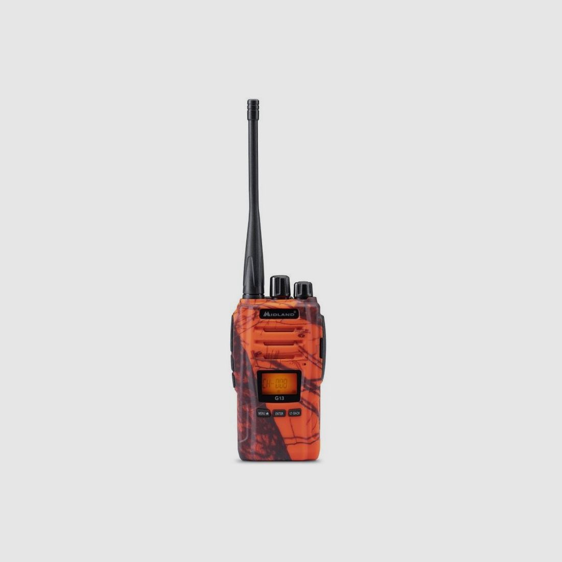 Transceiver model G13 BLAZE Midland kleur oranje camouflage art. G13-C1462.03 MIDLAND, afbeelding 3 van 3