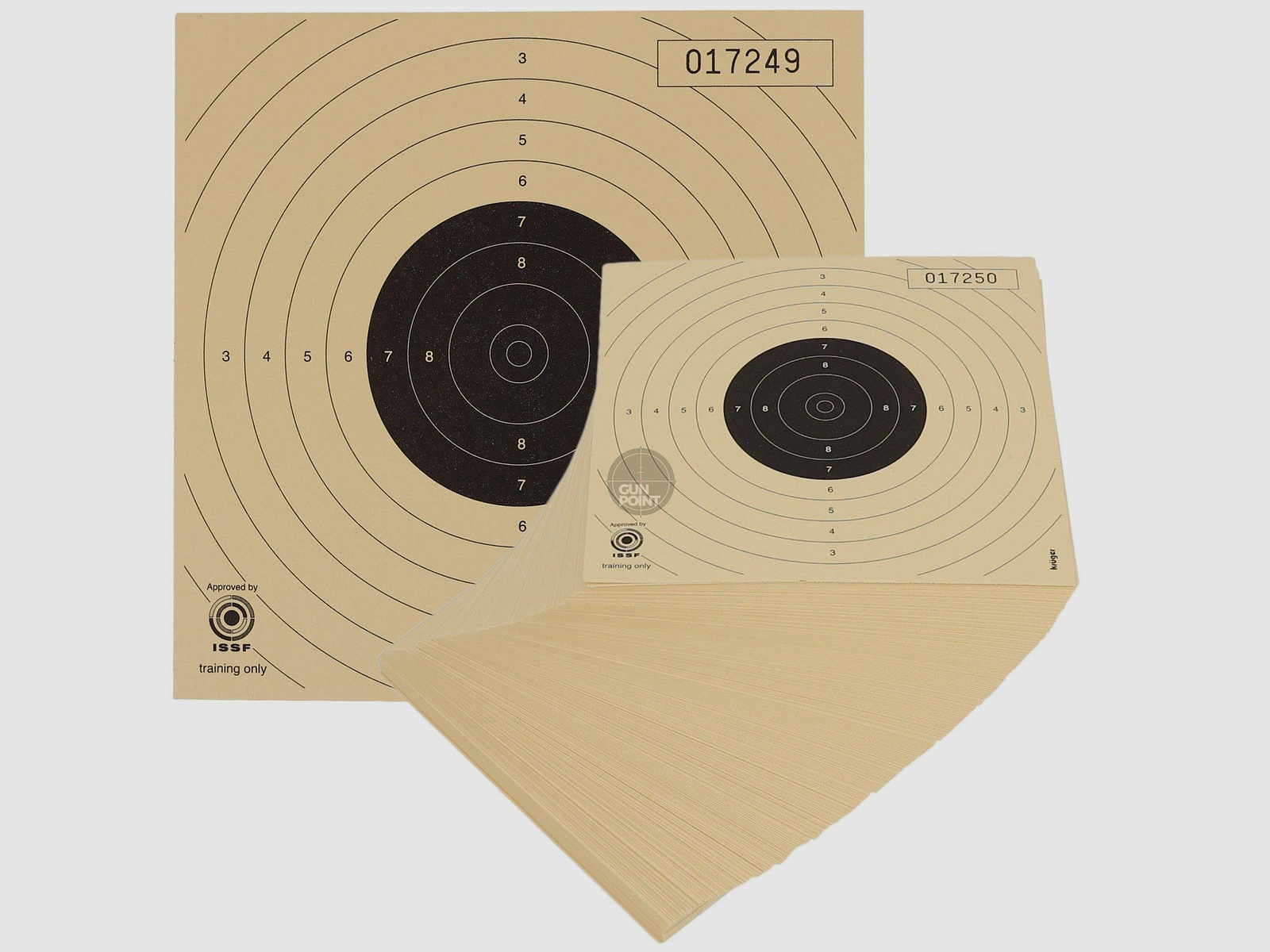 Luftpistolenscheibe 14 x 14 cm - versch. Abpackungen