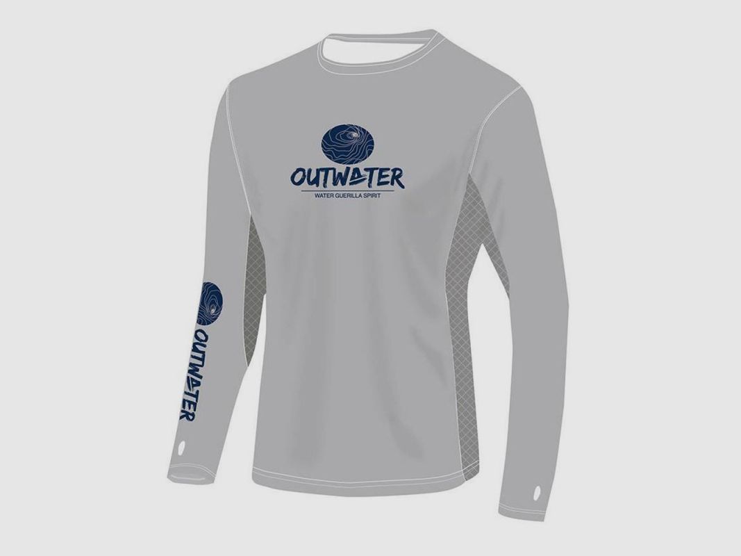 T-SHIRT OUTWATER SPREKS GRAU
