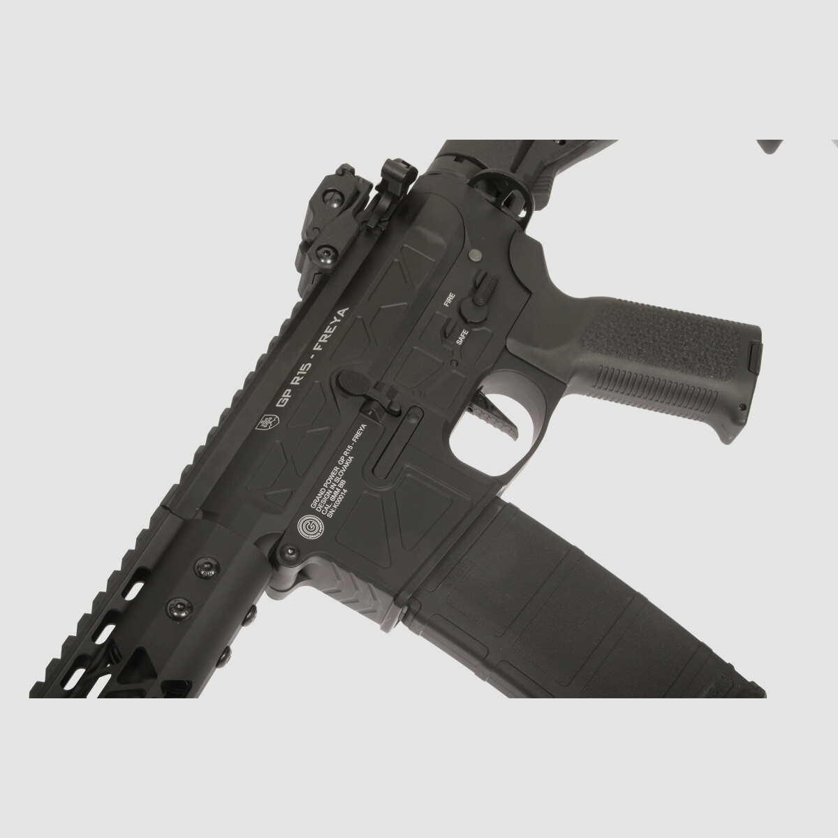 GP R15 FREYA Skeleton 13" gen.2 Mlok FREYA ALPHA Black S-AEG Free from 18 years | Delta Armory