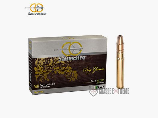 20 Cartouches SAUVESTRE FIP Battue Sans Plomb 192gr Cal 8x57 JRS