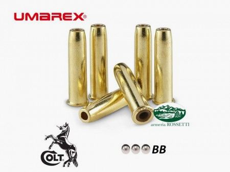 UMAREX Hülsen Ersatz Kugeln BB für Revolver Colt SAA45