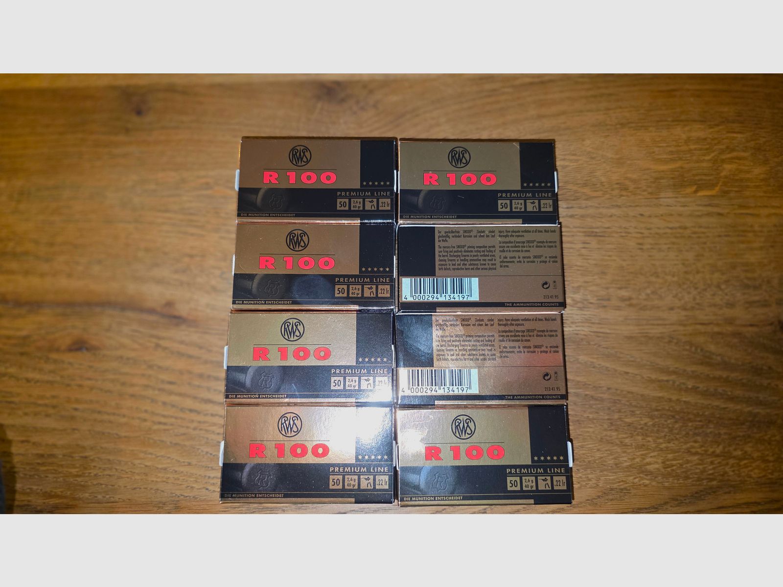 RWS R100 .22lr Munition  400 Schuss