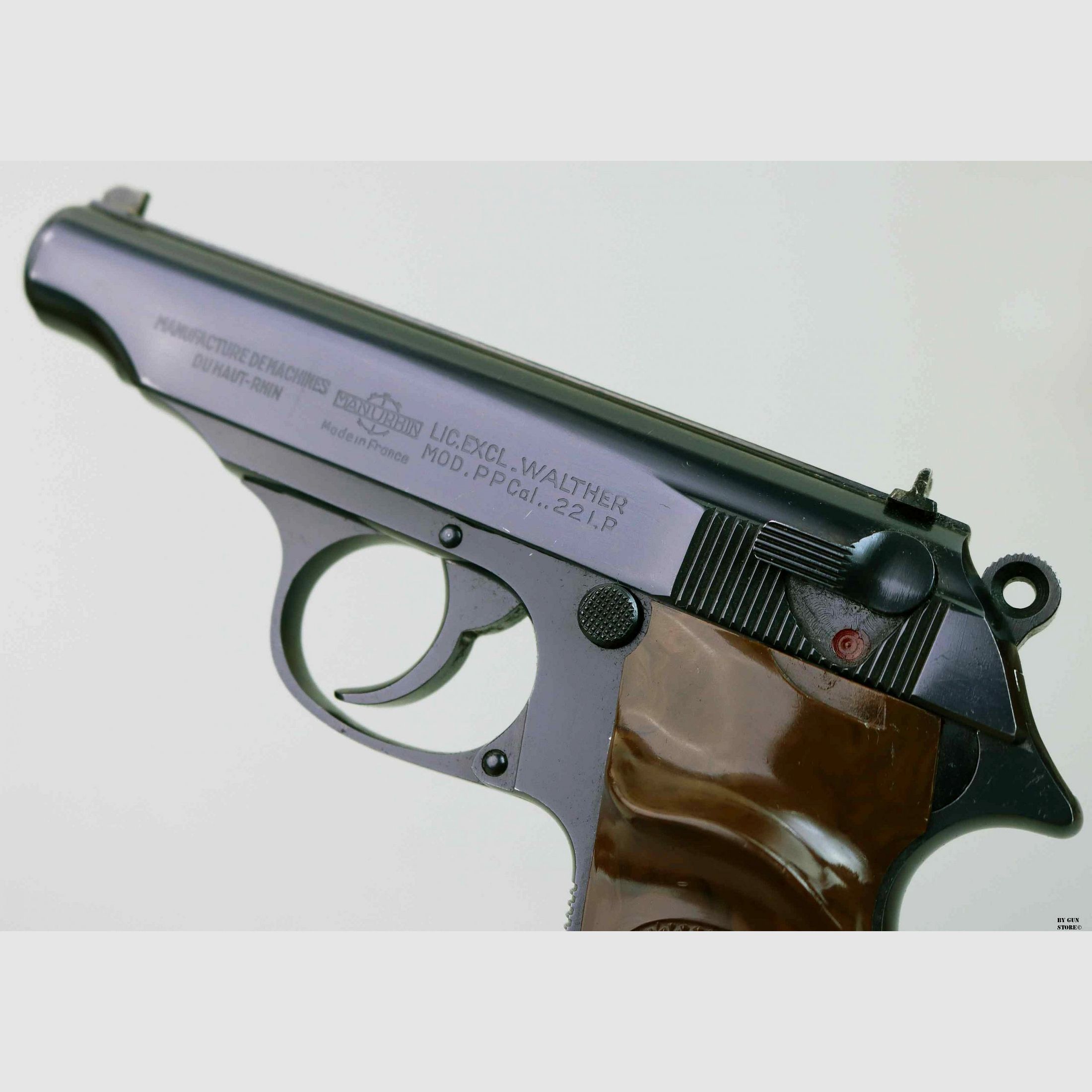 Pistola Manurhin mod. PP cal. .22 l.r. “REV. J.V. ASTROM-BJURTJARN” matr. 25092LR, immagine 8 di 13