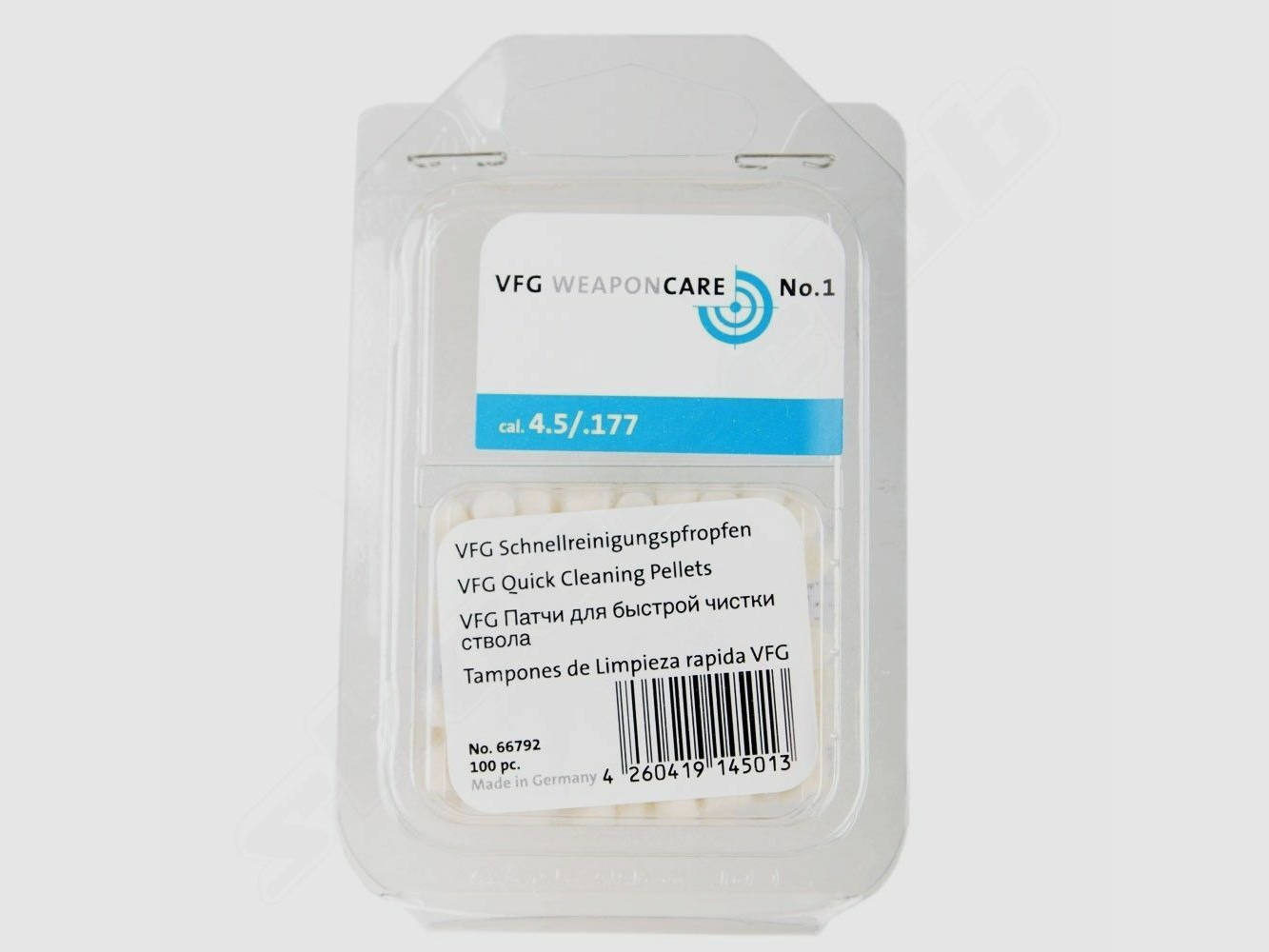 VFG Tappo di Pulizia Veloce Cal. .177/ 4,5mm, 100 pz