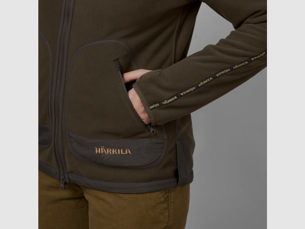 Härkila Kamko Fleecejacke Damen Braun / Rot