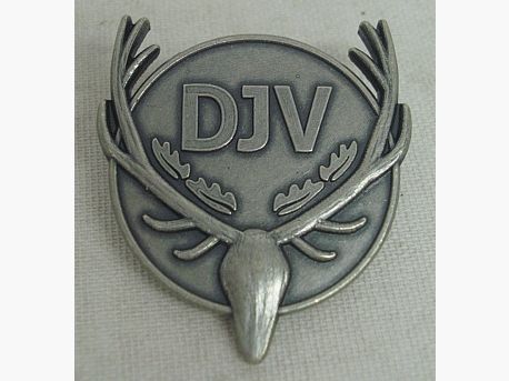 DJV Hutabzeichen - altsilber,35x39mm