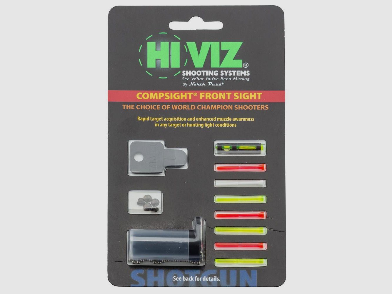 Korn Comp Sight Hi-Viz - 8 Faseroptiken - Hohe Sichtbarkeit - Präzision und Schnelligkeit beim Schießen, Bild 5 von 5