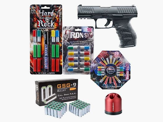 Pistolet hukowy Nowy Rok XXL zestaw 4