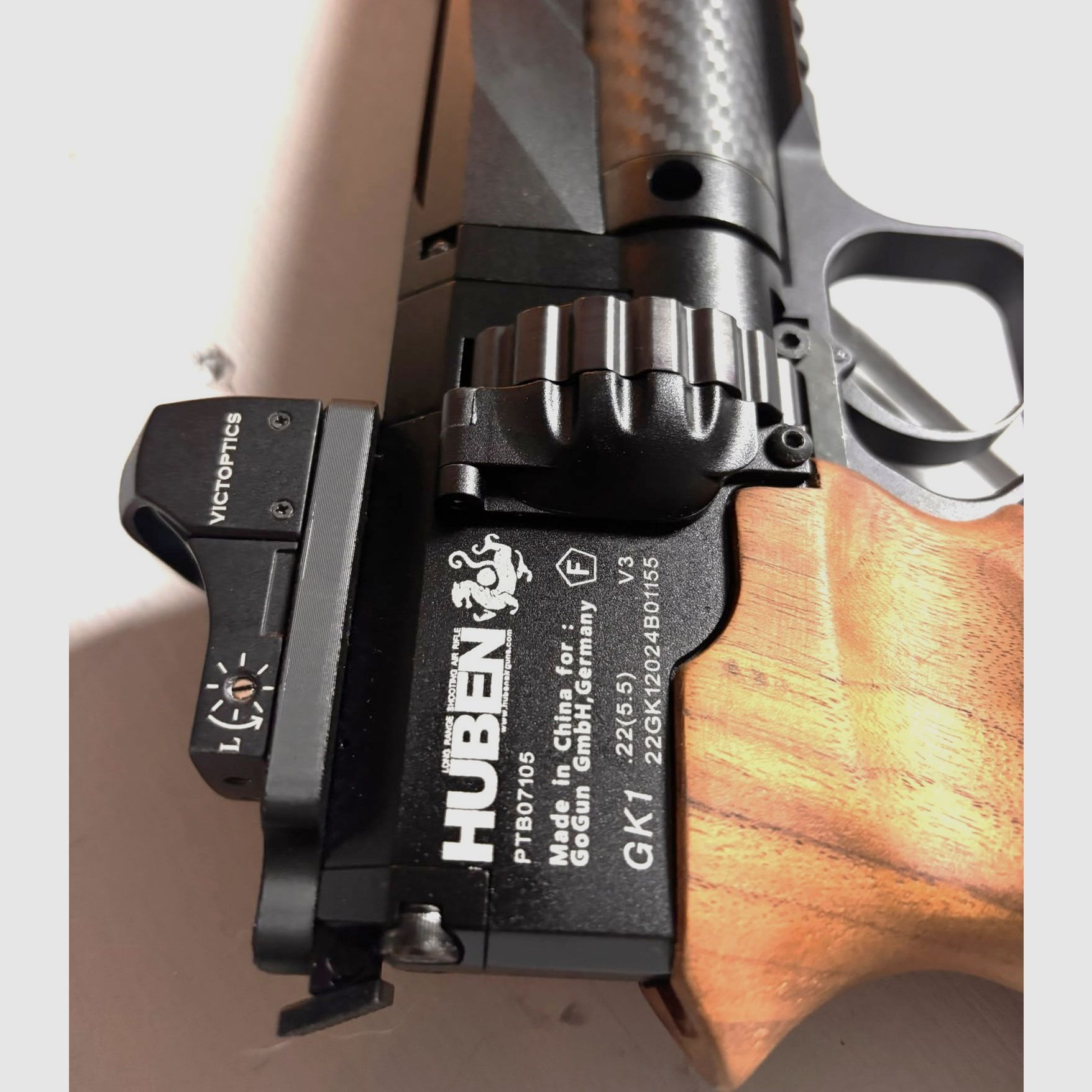 HUBEN GK 1 V3 en 5,5 mm o .22 Nuevo con súper accesorios PV 2400 €