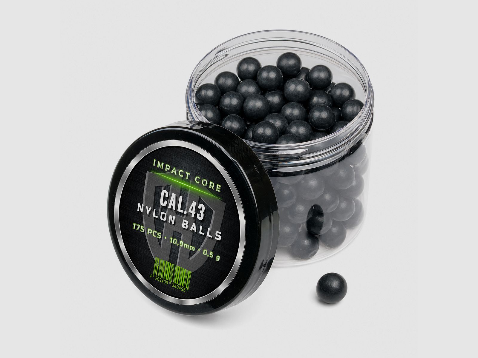 175x NYLON BALLS Cal.43 | IMPACT CORE | Walther | PPQ | TPM1 | Glock | Hartkunststoff 0,5g