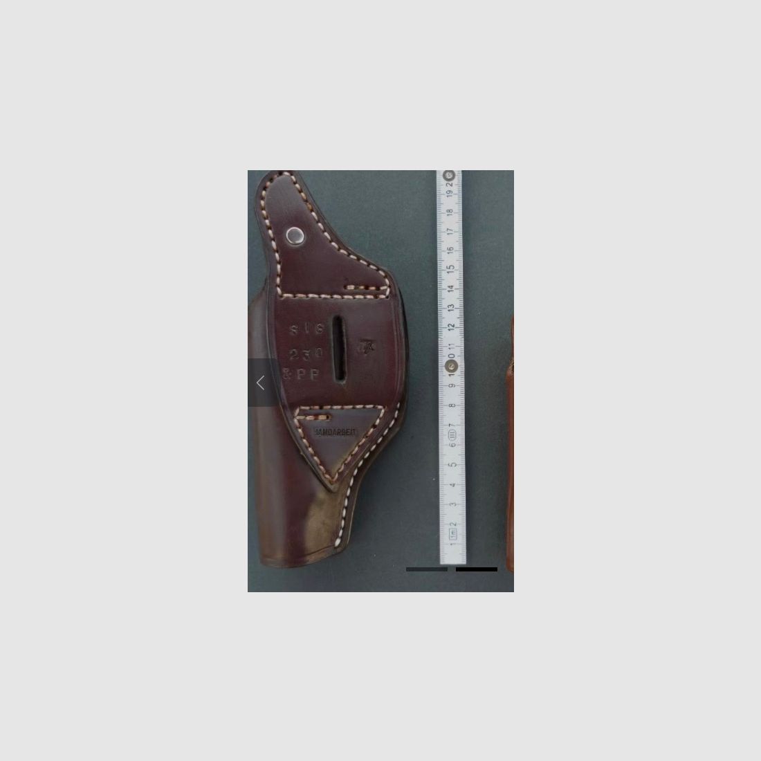 HKDesign Holster  Art. Nr.  002 : Einfachholster mit Snapverschluß  -  für:SIG 230 / PP   -  für Rechtshänder