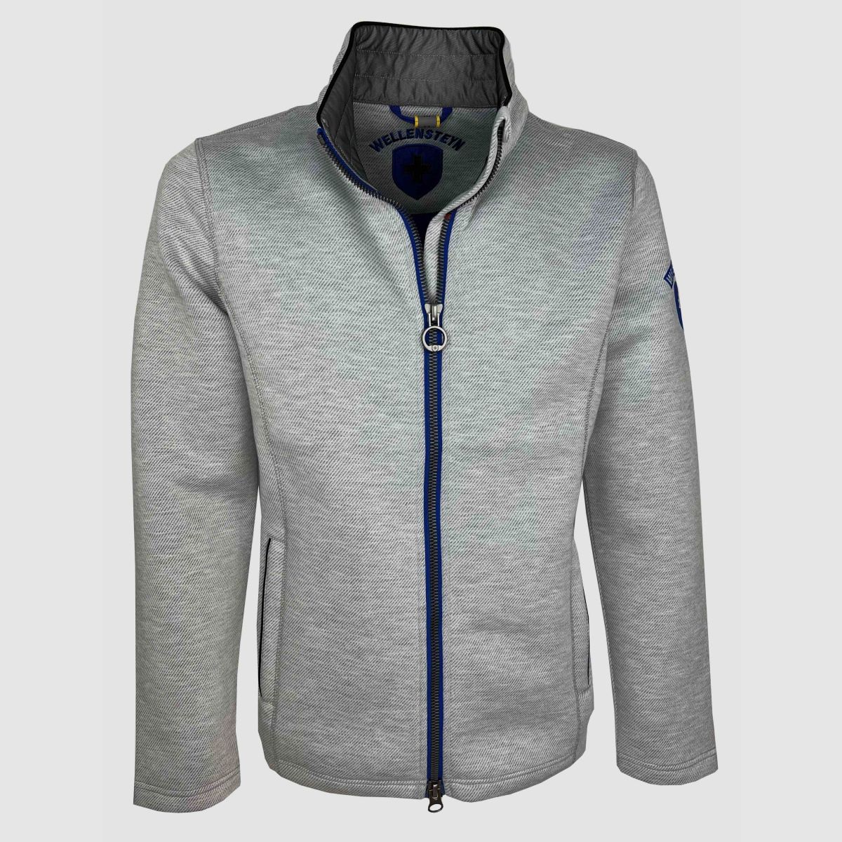 WELLENSTEYN Tampa Men Light Grey Melange Royal Blue