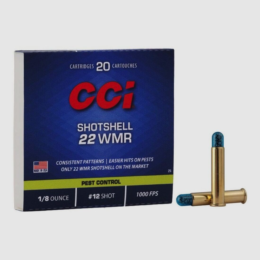 CCI Shotshell 31grs Nr12 20St .22wmr