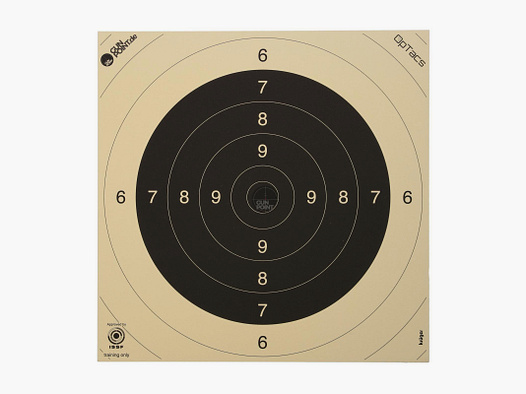 Cible de pistolet / petit calibre 26 x 26 cm - différents emballages