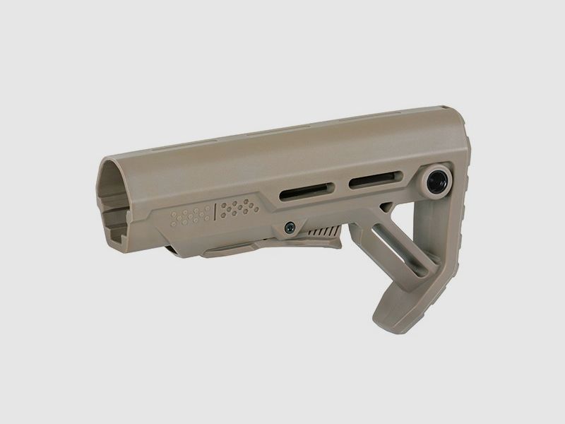 Shoulder support for M 4 / AR 15 models in Tan Type II
