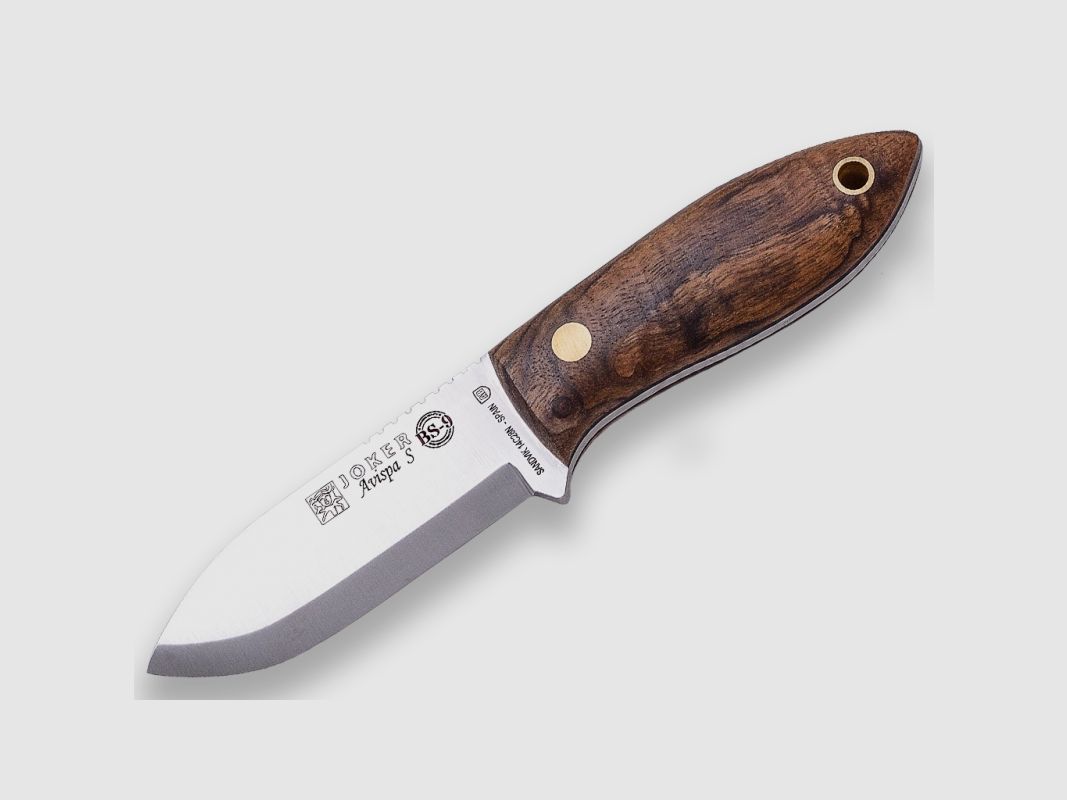 NÓŻ JOKER AVISPA RĄCZKA ORZECHOWA OSTRZE 8 CM. CN-121, zdjęcie 2 z 2