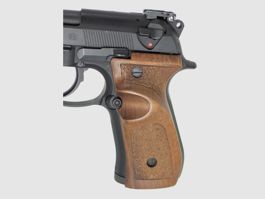Beretta 98 FS Target 9×21 – Pistole für Sport mit Kompensatorlauf und Griffschalen aus Nussbaum, Bild 2 von 5