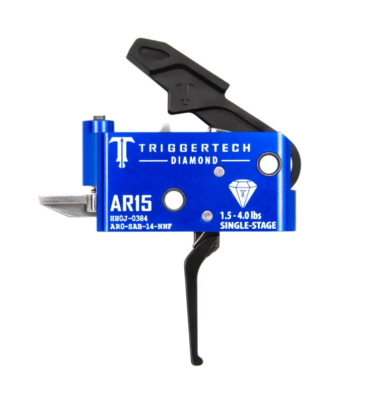 TriggerTech – AR15 / Single Stage / Black AR Diamond Flat / AR0-SAB-14-NNF, Bild 1 von 3