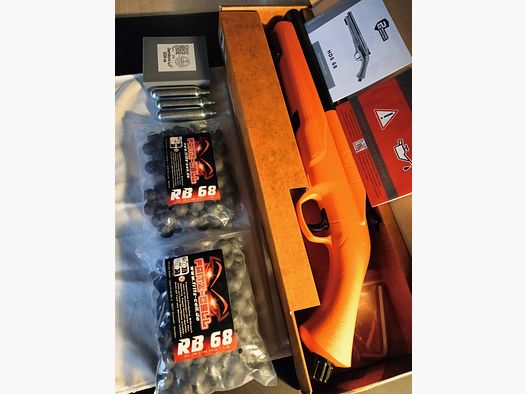 Umarex HDS68 Co2 Schrotflinte .68 Orange-Black P2P T4E neu im MEGASET
