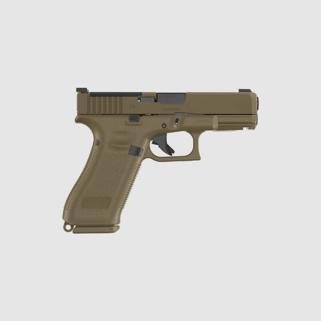 Glock Pistool G19X MOS Pistol Set 9 mm Luger 4" / 10,2 cm Coyote, Crossover