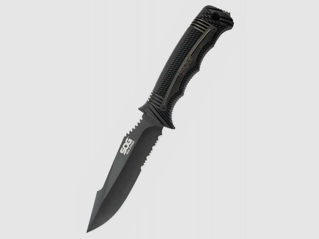 SOG Seal Strike Feststehendes Messer Schwarz AUS-8