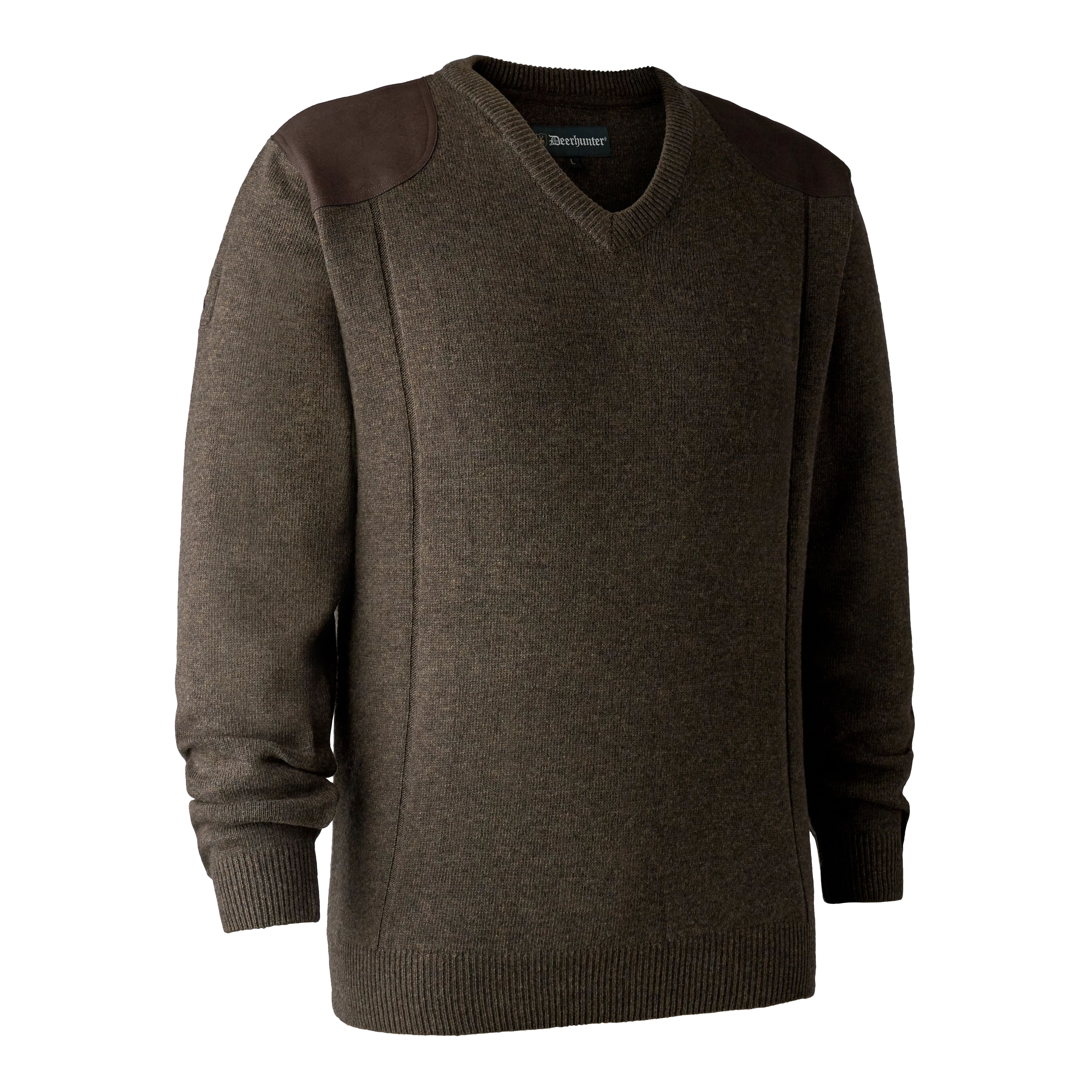 Sheffield pull à col en V - Dark Elm, image 4 sur 5