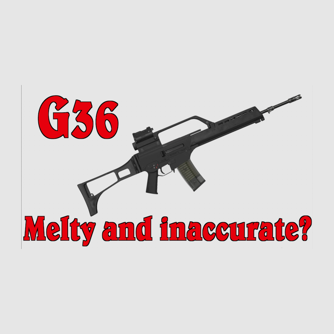 S.U.C.H.E Federdruck G36 Airsoft / Softair <0,5 Joule 6mm BB 