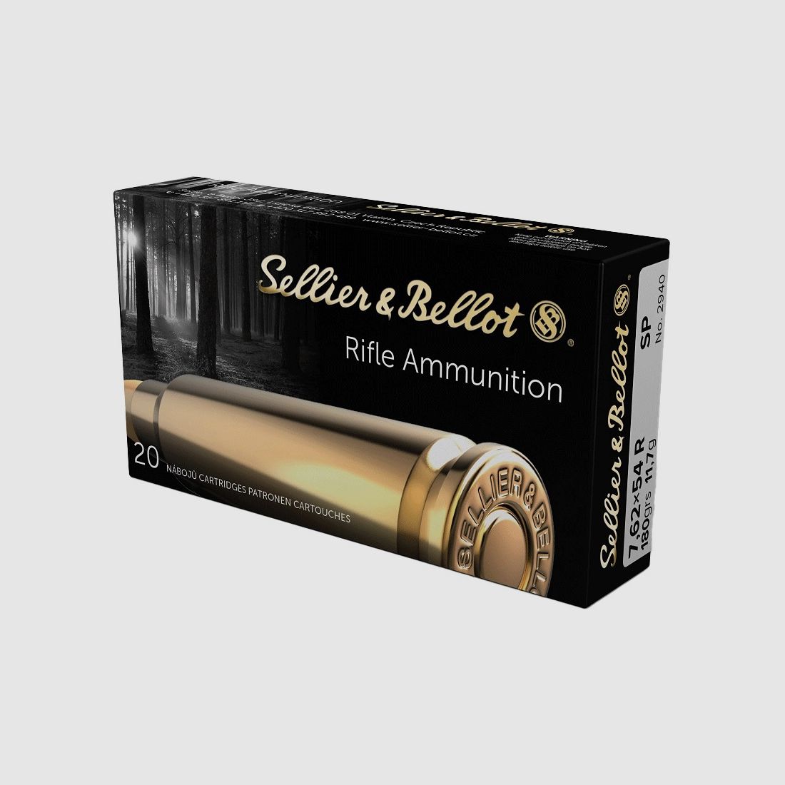 7,62X54R SELLIER BELLOT SOFT POINT PAR 20, Bild 1 von 2