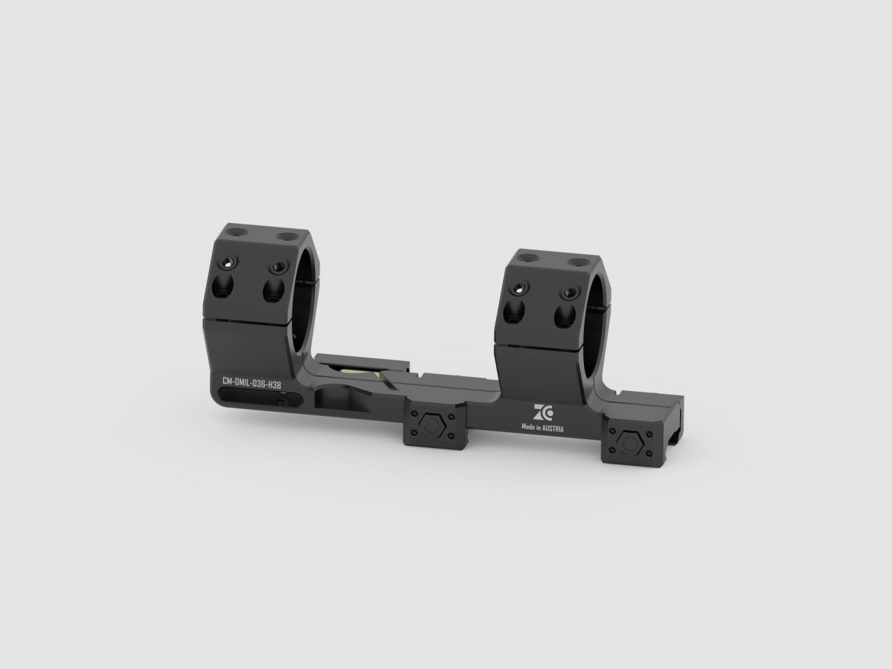 ZCO Zero Compromise Mount BH 38mm with Quick Release Cantilever Mount 0 Mil Black