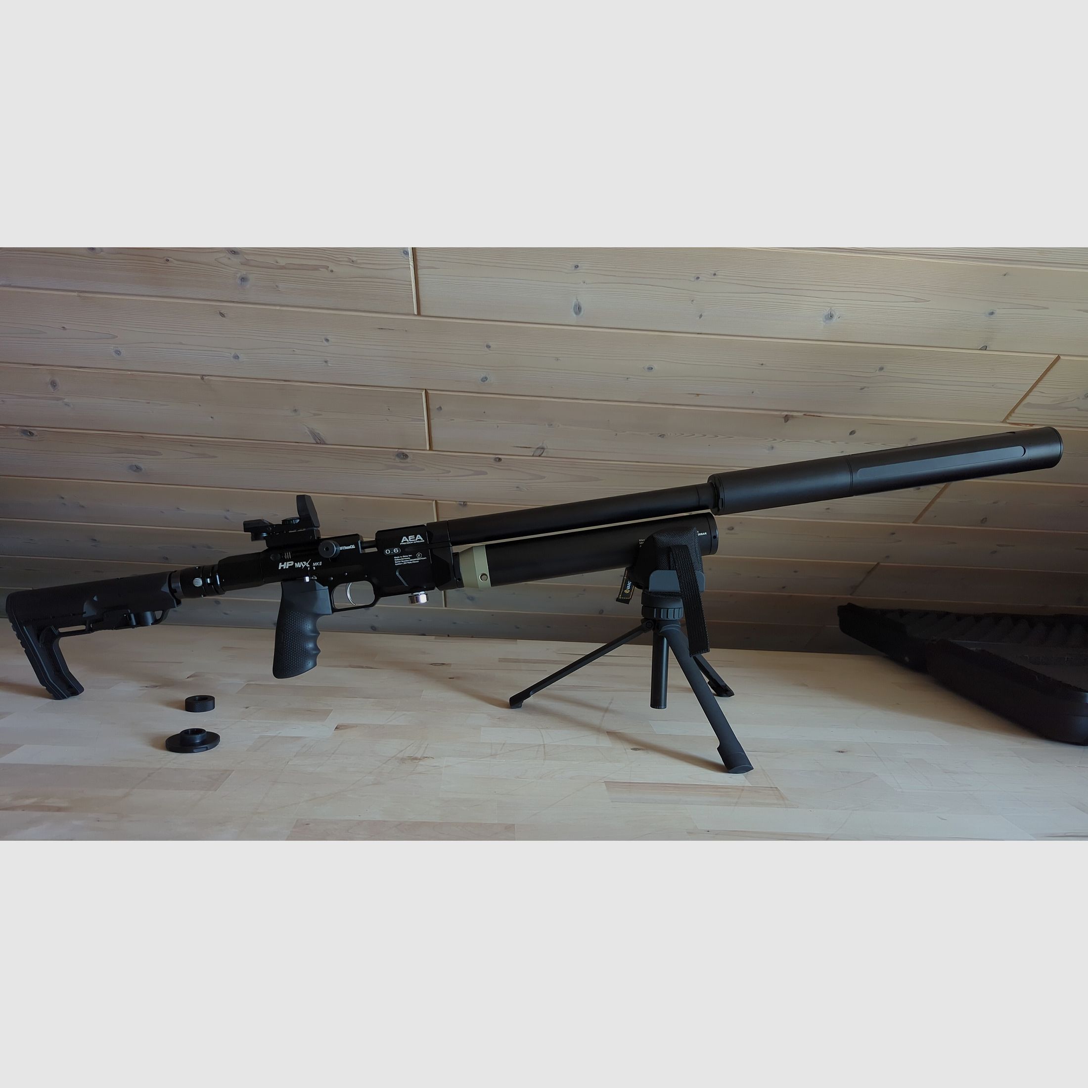 AEA HP Max 2 Schalldämpfer DonnyFL Emperor v3 inklusive Adapter und Extender