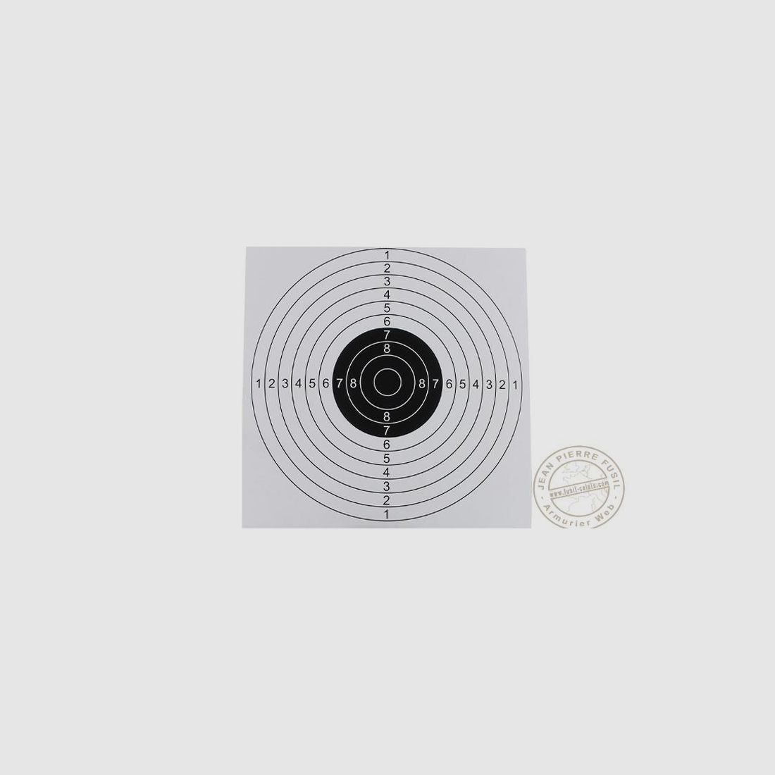 Set of 100 white Elite Airgun targets - 17 x 17 cm, image 1 of 3