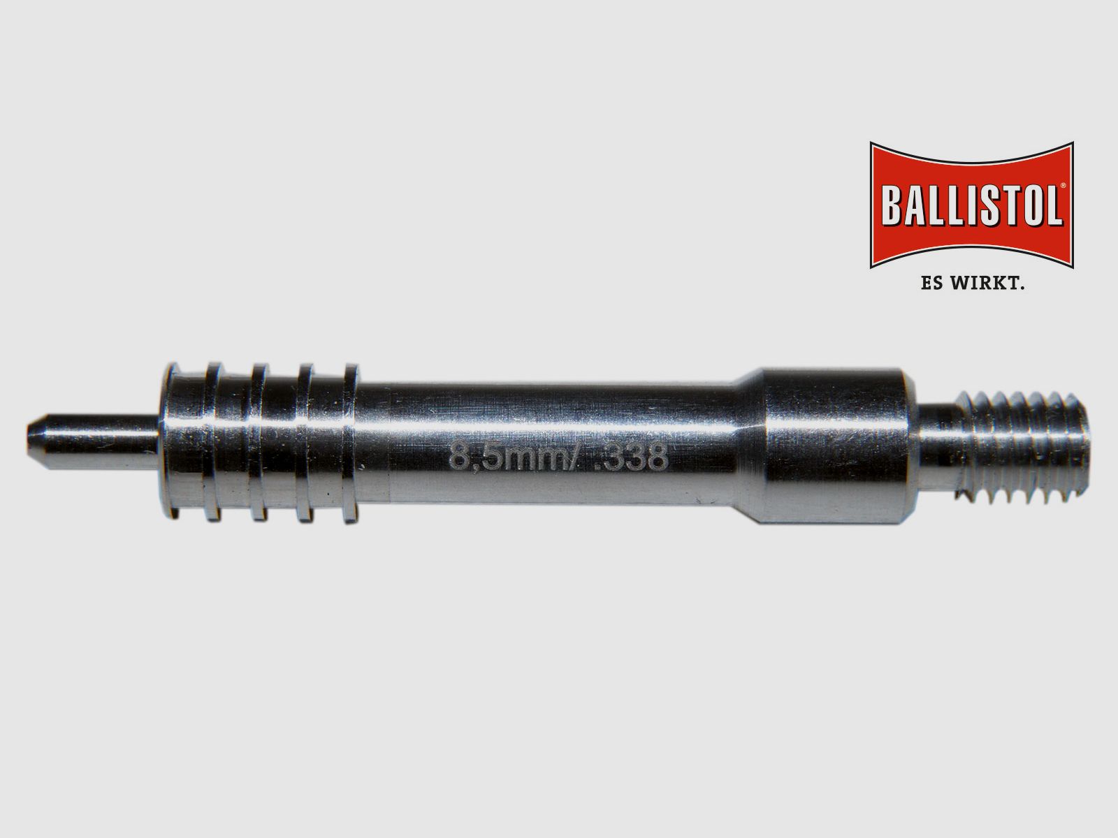 Ballistol-patchadapter van aluminium, Ø 8,5 mm (M5 buitendraad)