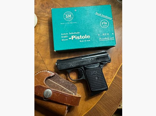 Rara Rhöner SM 110 con 2 fondine in pelle + scatola originale