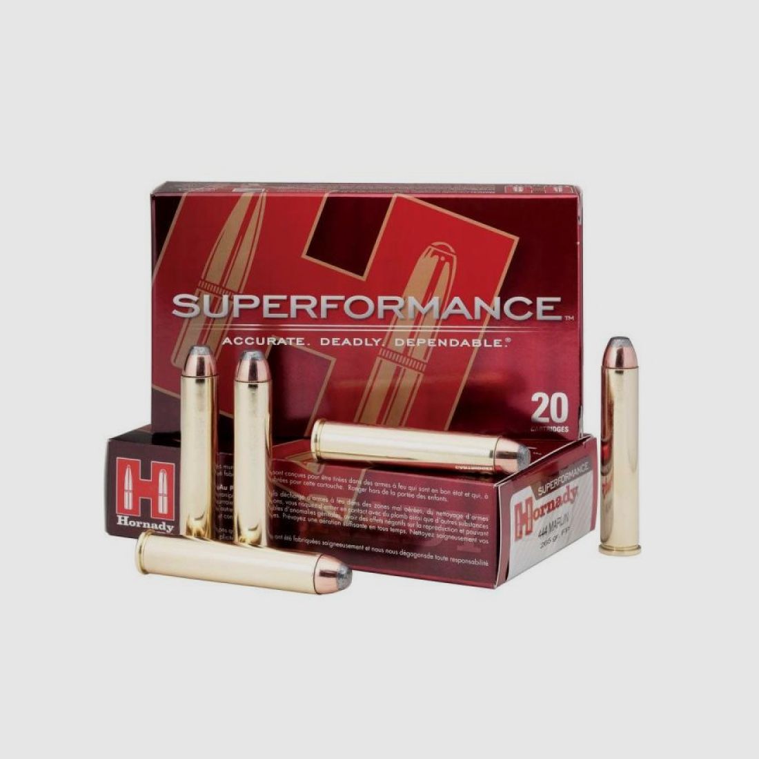 444 Marlin Hornady SUPERFORMANCE® 265 gr FP VE20
