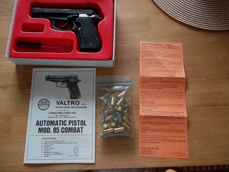 Valtro 85 Combat 9mm Knall + 37 Schuss Munition