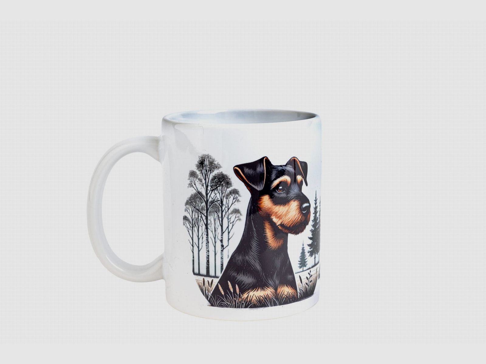 Tazza da 300 ml con terrier tedesco da caccia, immagine 1 di 3