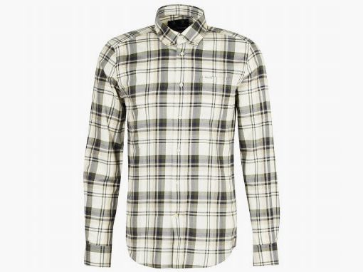 Barbour Falstone Tailored kariertes Hemd, stone