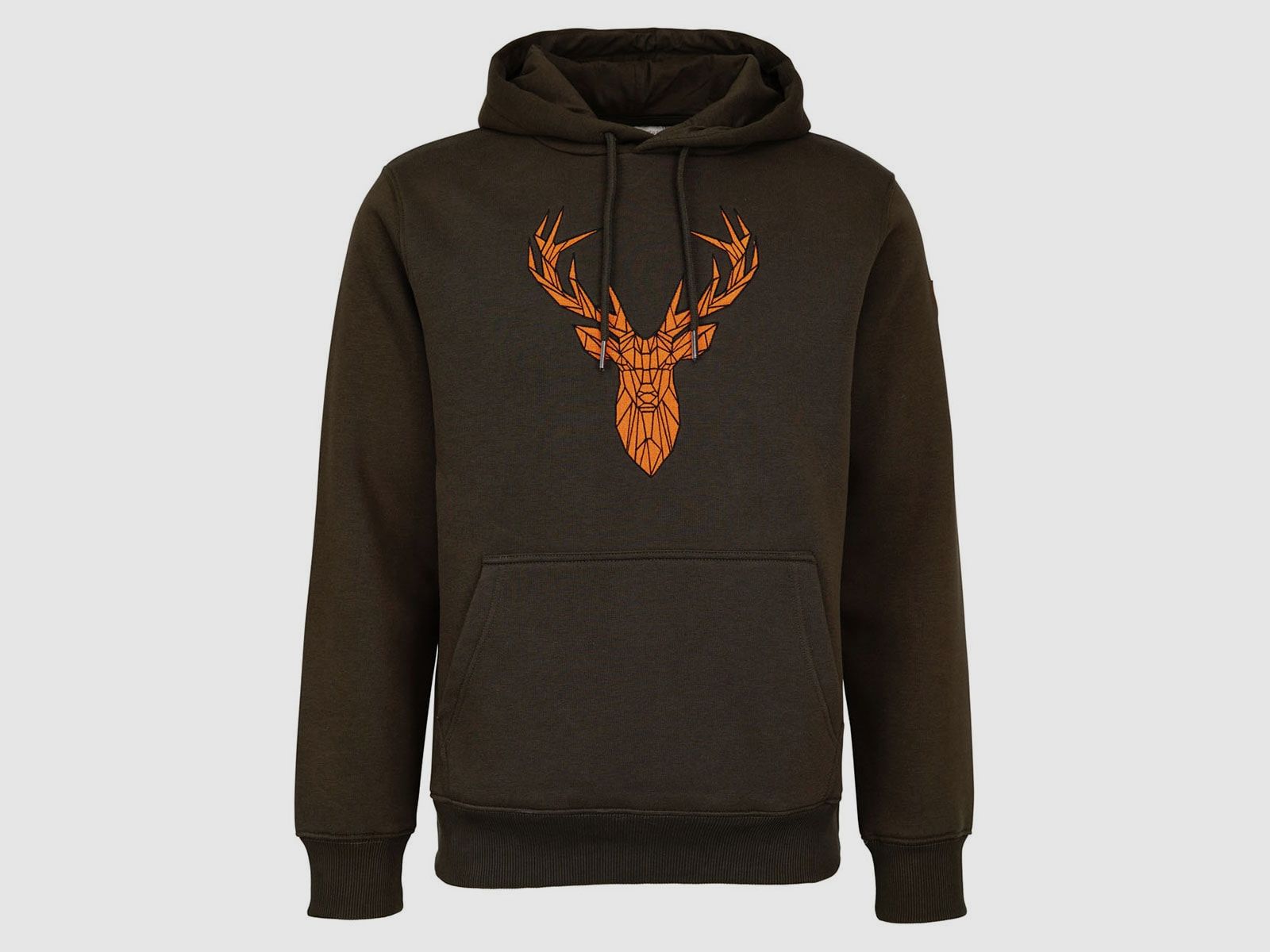 Hubertus Hoodie Huntig Hirsch Oliv /braun
