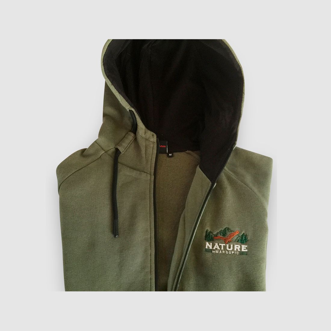 Fleece Sweatshirt Nature By Marsupio Groen xxl, afbeelding 6 van 6