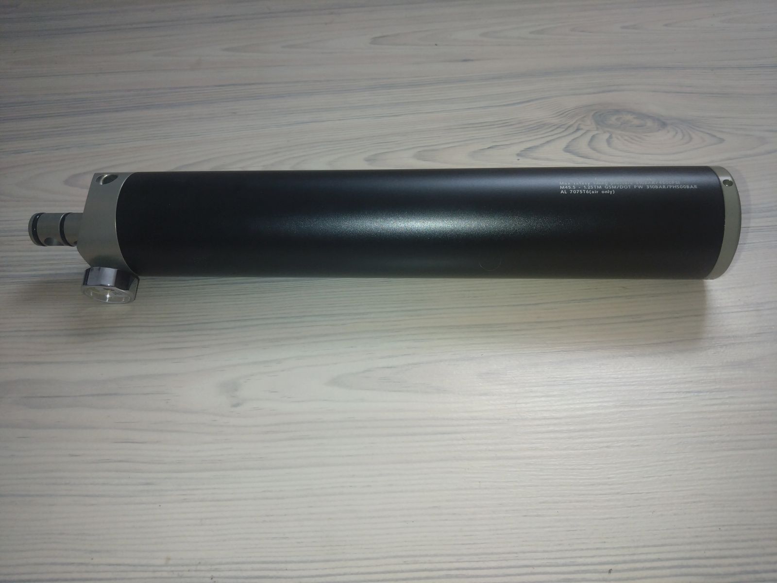 Tanque/botella HP MAX MK1 con regulador. Como nuevo