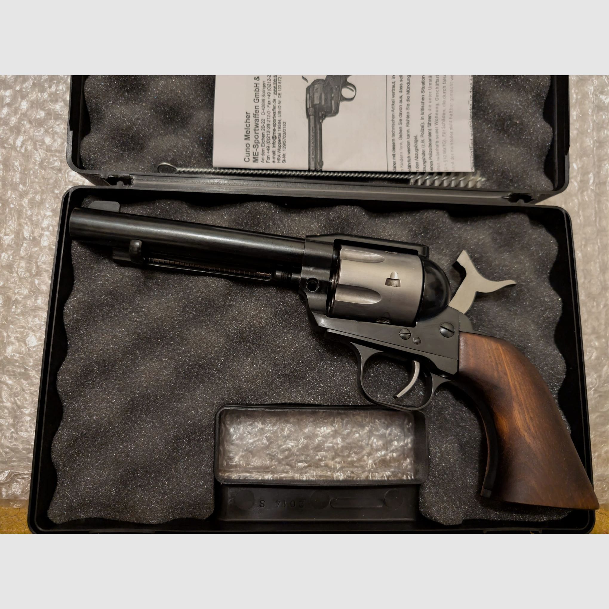 Weihrauch / ME Single Action Army Western LEP Revolver | Cal. 5,5 mm / .22 | Sonderedition mit entnehmbarer Trommel zur Wartung.