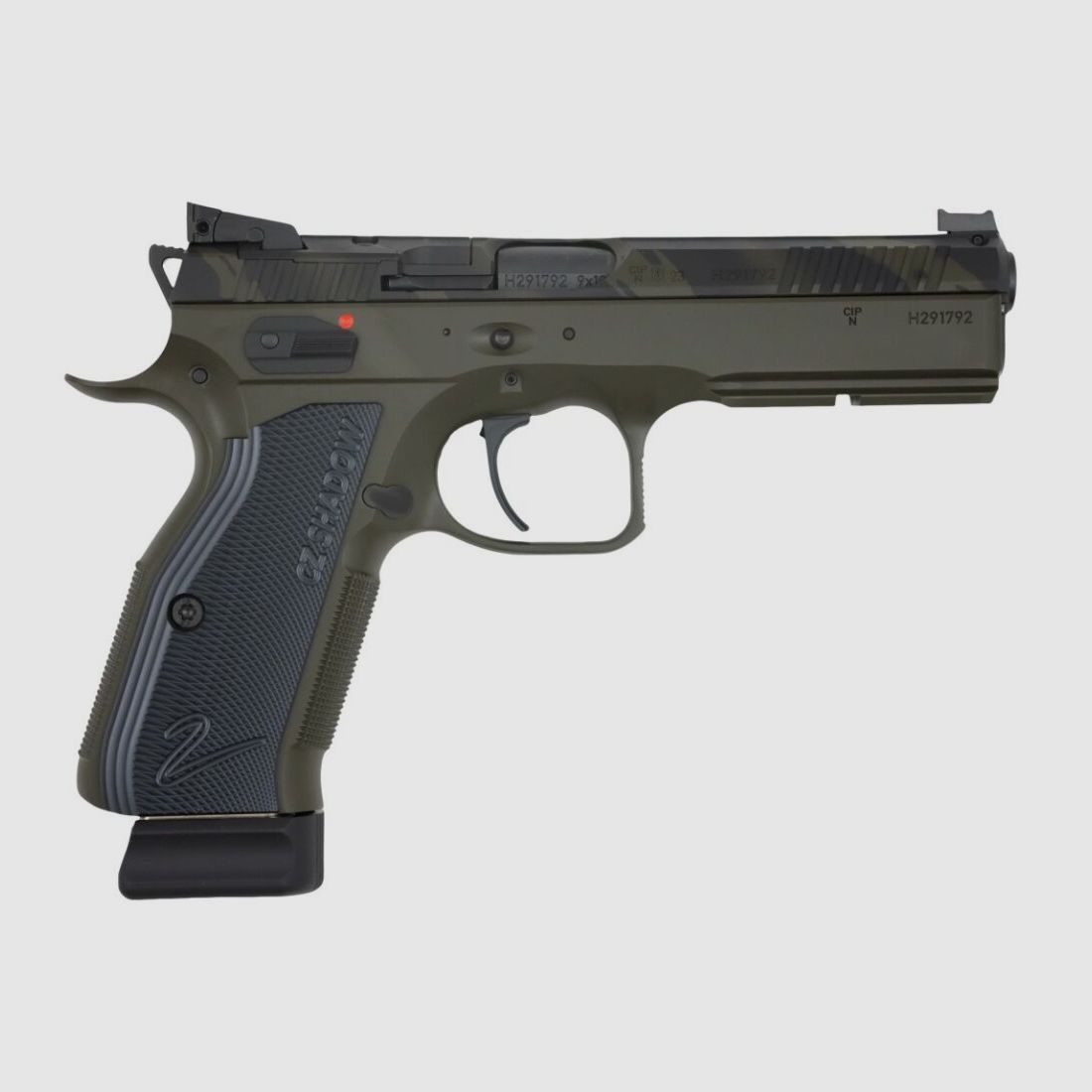 Ceská Zbrojovka CZ 75 Shadow 2 OR - schwarze Griffschalen Camo/oliv - 9mm Luger - Sonderedition
