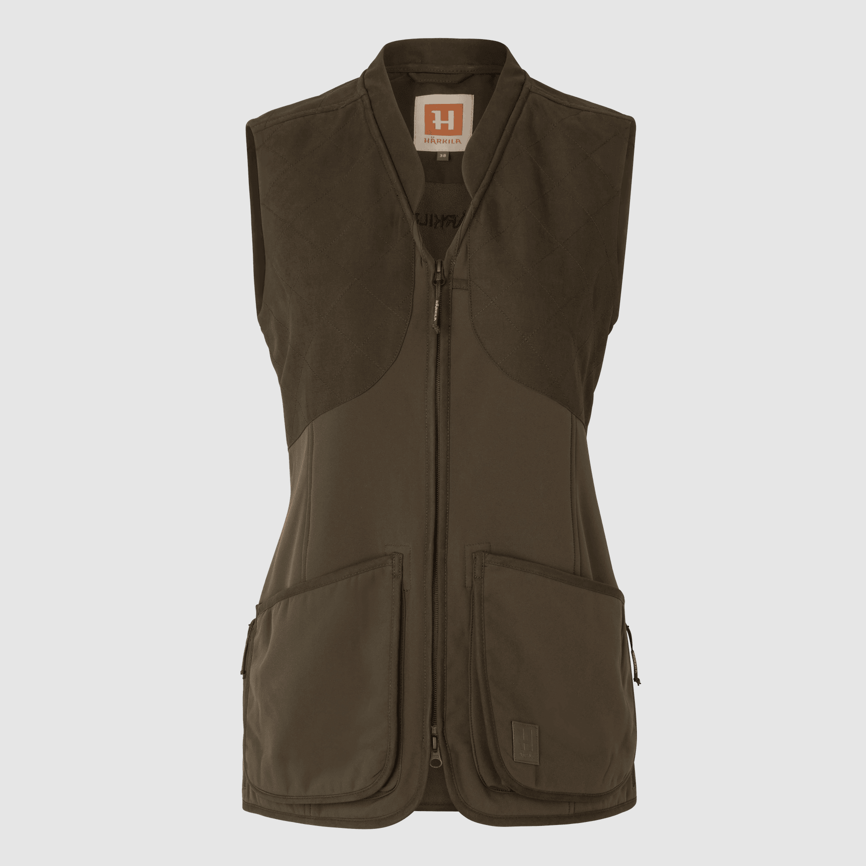 Chaleco de Tiro Härkila Skye Mujer Willow Green/Shadow Brown 42