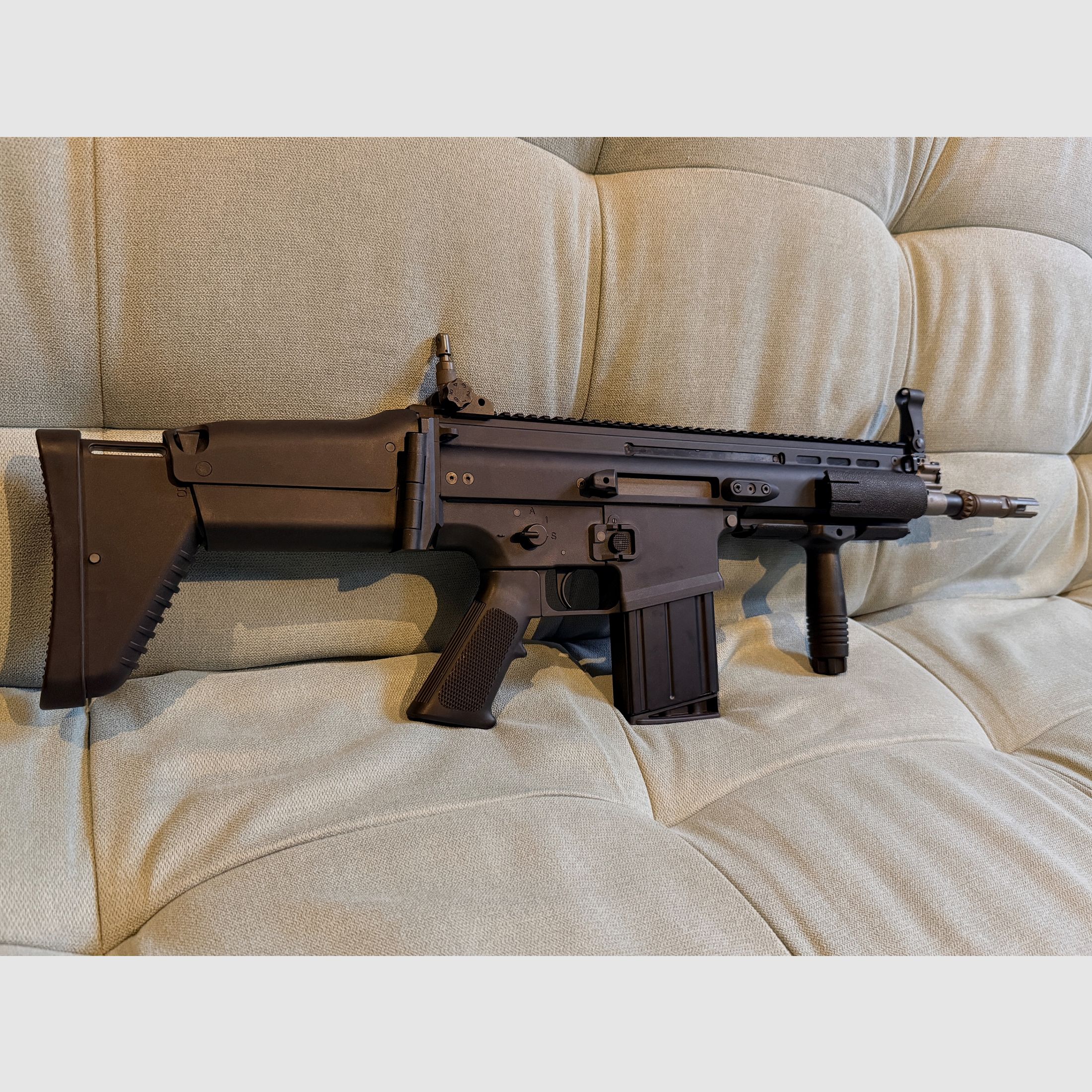 Wei-ETech FN Herstal SCAR-H Volledig metaal Open-Bolt Gas-Blow-Back 6mm BB zwart F Mark, afbeelding 7 van 10