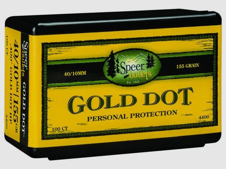 Geschosse SPEER Gold Dot HP – .400″ – 155 grains